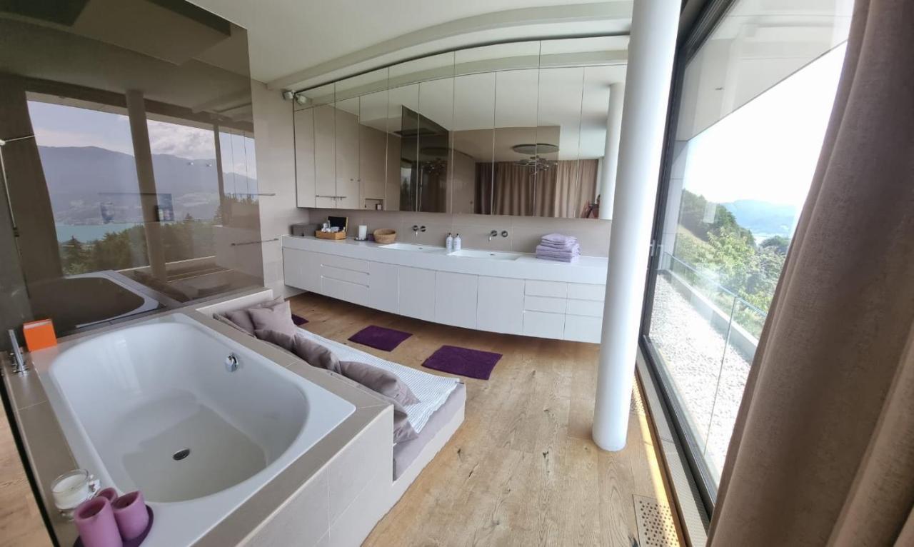 Attersee Luxury Design Villa With Dream Views, Large Pool And Sauna Nussdorf am Attersee Εξωτερικό φωτογραφία