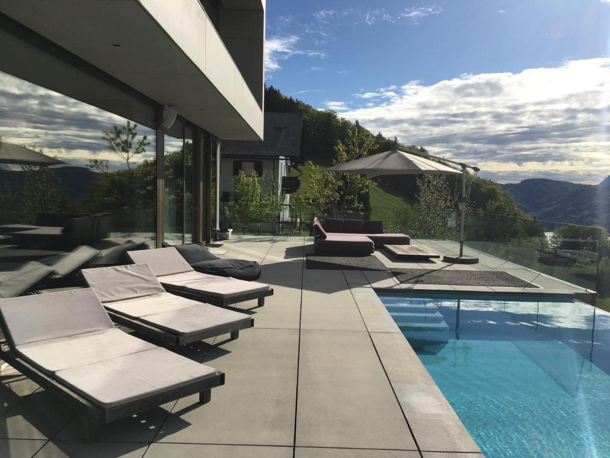 Attersee Luxury Design Villa With Dream Views, Large Pool And Sauna Nussdorf am Attersee Εξωτερικό φωτογραφία