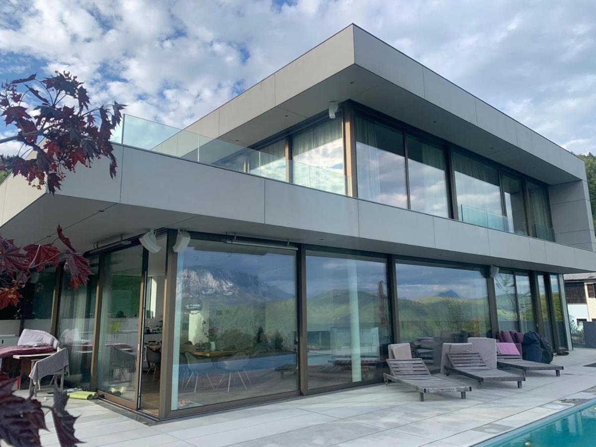 Attersee Luxury Design Villa With Dream Views, Large Pool And Sauna Nussdorf am Attersee Εξωτερικό φωτογραφία